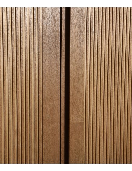 Aparador alto moderno COPENHAGEN 95 x45 x150 em marrom