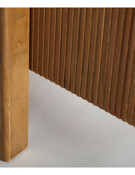 Aparador alto moderno COPENHAGEN 95 x45 x150 em marrom