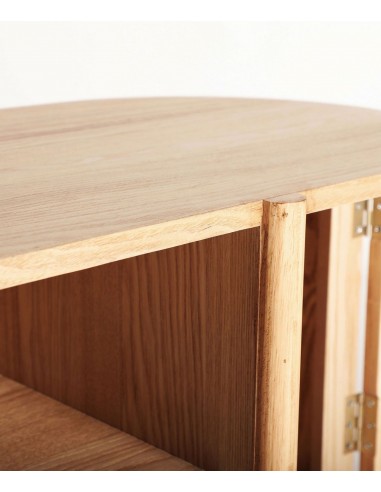 Mueble de TV IKLA 120x43x60 de madera y ratán,...