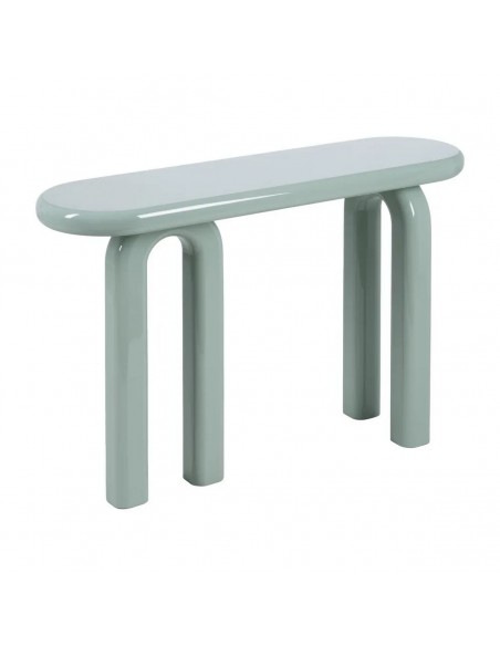 Consola Oslo 120x35x80 de Estilo Nórdico Minimalista en MDF Lacado Verde