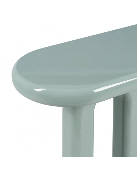 Console Oslo 120x35x80 estilo nórdico minimalista em MDF lacado verde