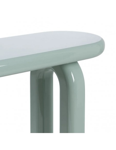 Console Oslo 120x35x80 estilo nórdico minimalista em MDF lacado verde
