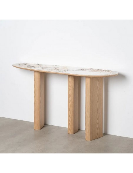 Consola Siena 150x39x80 de Organic Style em MDF Elegância Natural