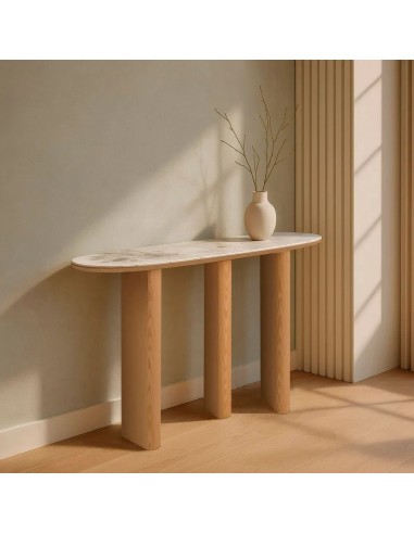 Consola Siena 150x39x80 de Organic Style em MDF...