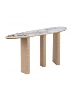 Consola Siena 150x39x80 de Organic Style em MDF Elegância...