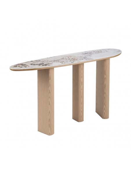 Consola Siena 150x39x80 de Estilo Orgánico en MDF Elegancia Natural