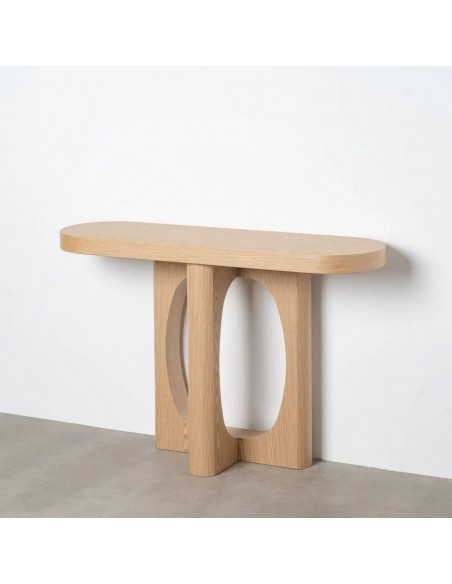 Consola BARI 120x35x80 com um estilo orgânico, harmonioso e moderno em MDF natural