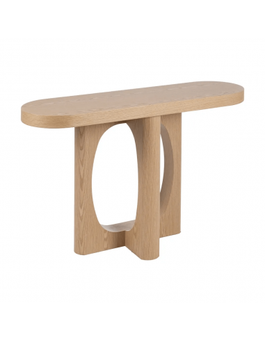 Consola BARI 120x35x80 de Estilo Orgánico, Armónico y Actual en MDF Natural