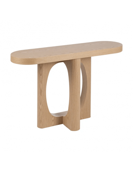 Consola BARI 120x35x80 com um estilo orgânico, harmonioso e moderno em MDF natural