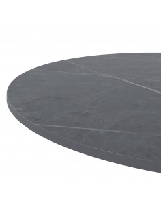 Mesa alta LYA 70x96, tampo em porcelânico cinza e base em... 2