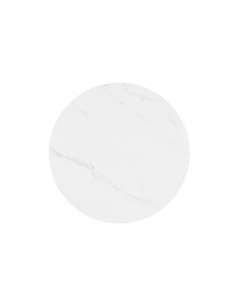 Mesa redonda de cocina LYA 70×75, tapa porcelánica blanca... 2