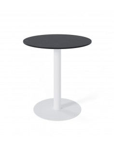 Mesa de cozinha redonda LYA 70x75, tampo em porcelânico...