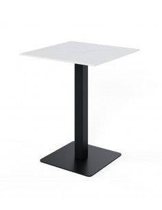Mesa alta quadrada SAMIRA 70x96, tampo em porcelânico...