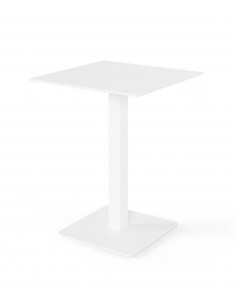 Mesa alta quadrada SAMIRA 70x96, tampo em porcelânico...