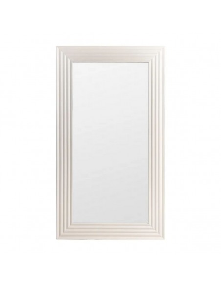 Espelho de Toucador VÉRTICE 100 x 180 em Madeira em Creme e Estilo Clássico