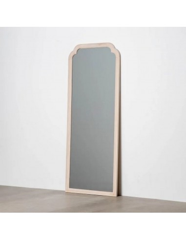 Espelho de Toucador romântico Aurora Estilo Vintage 70 x 170 em Madeira Rosa escovado