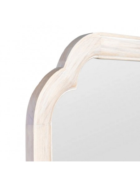 Espejo Vestidor romántico AURORA 70 x 170 de Madera Crema Rozado.
