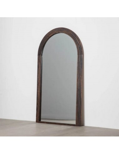 Espelho de Toucador de Arco Decorativo EBONY 100 x 175 em Madeira Marrom,