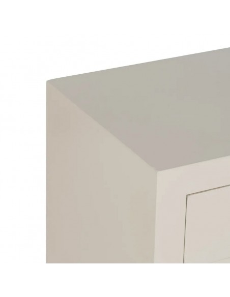 Consola de diseño Oriental HANZO 85 x 26, blanco y 6 cajones.