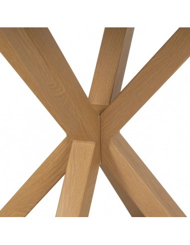 Mesa redonda Argo 120, MDF branco e aço com...