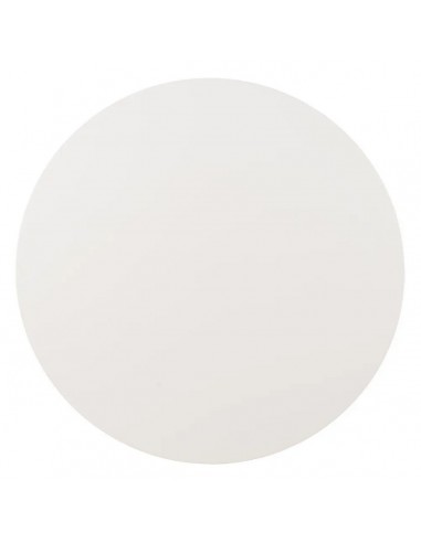 Mesa redonda Argo 120, MDF blanco y acero con...