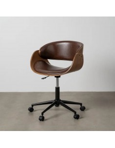 Silla de oficina NARA con ruedas estilo vintage en simil... 2