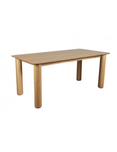 Mesa de jantar moderna TTOLI 160 x 90 folheado de carvalho