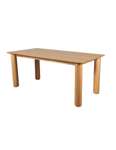 Mesa de jantar moderna TTOLI 200 x 100, folheado de carvalho