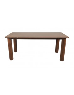 Mesa de jantar moderna TTOLI 200 x 100, folheado de nogueira