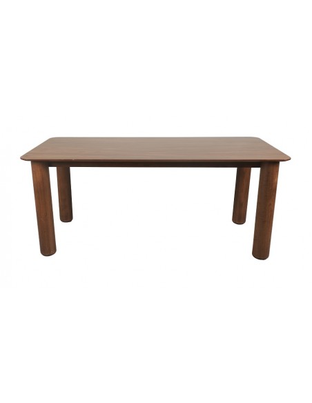 Mesa moderna de comedor TTOLI 200 x 100, chapada en nogal