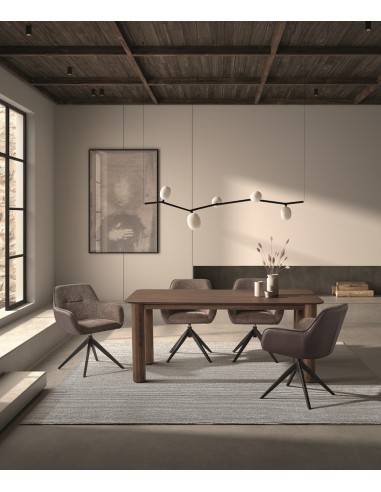 Mesa de jantar moderna TTOLI 160 x 90 folheado...