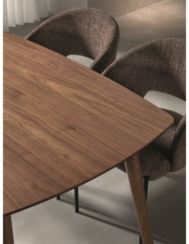 Mesa de comedor BATILDA 160 x 90 madera chapada...