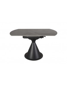 Mesa extensible giratorio KORA 80 (130) x 75, porcelánico...
