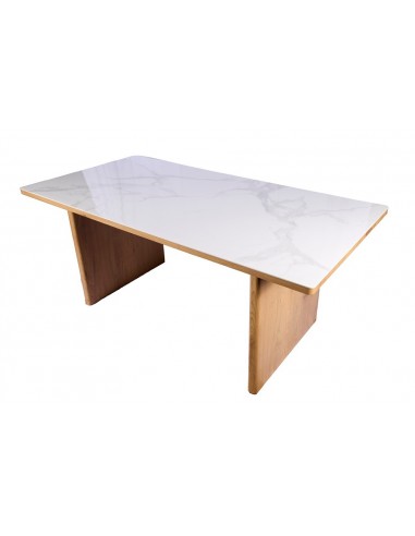 Mesa de jantar SHANELL 180 x 90 em cerâmica e...