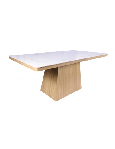 Mesa de comedor NELSHA 160 x 90 de cerámica y...