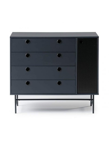 TEULAT CONFORTÁVEL MALHA 97X45 PRETO, AZUL ACINZENTADO TEULAT CONFORTÁVEL MALHA 97X45 PRETO, AZUL ACINZENTADO