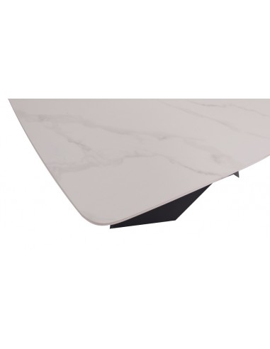 Mesa ARINIA 180 x 90 porcelánico blanco y patas...