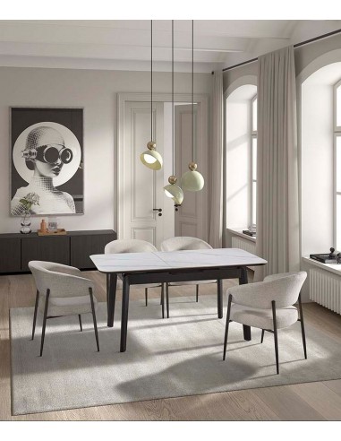 Mesa de comedor extensible ASTRA 130-160 cm en...