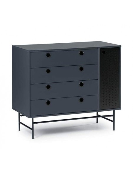 TEULAT CONFORTÁVEL MALHA 97X45 PRETO, AZUL ACINZENTADO TEULAT CONFORTÁVEL MALHA 97X45 PRETO, AZUL ACINZENTADO