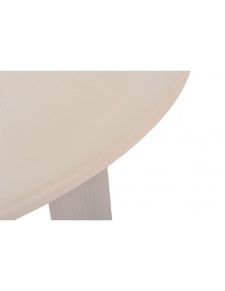 Mesa de comedor redonda LIVIA de 120 en terminado cemento estilo minimalista