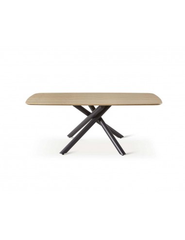 Mesa de jantar BOREAL 200x100 folheado natural...