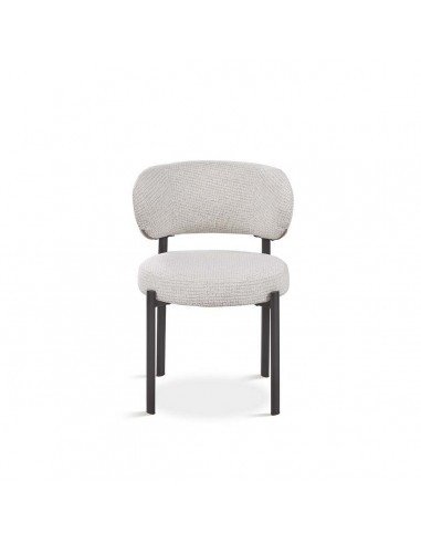 Silla de comedor moderna NUBA en tela gris...