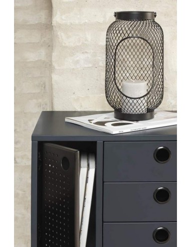 TEULAT MESITA PUNTO 48X35 NEGRO, AZUL GRISACEO