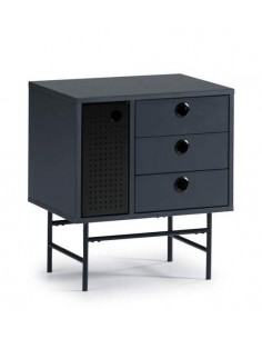 TEULAT MESITA PUNTO 48X35 NEGRO, AZUL GRISACEO