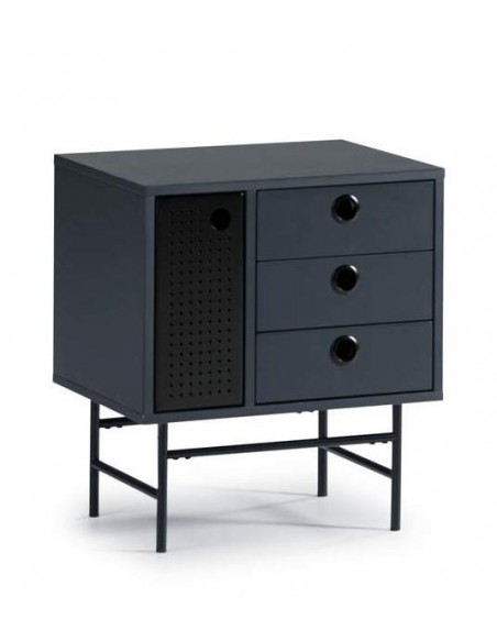 TEULAT MESITA PUNTO 48X35 NEGRO, AZUL GRISACEO