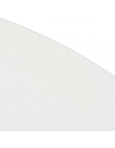 Mesa redonda Argo 100, MDF branco e aço com...