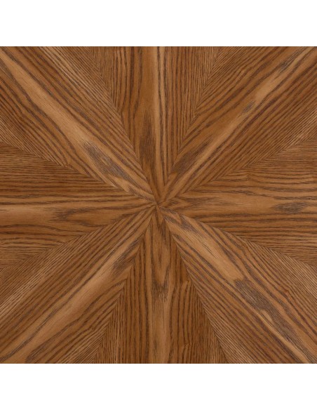 Mesa de Jantar de Design Oslo 100 em MDF acabamento nogueira e Aço preto,