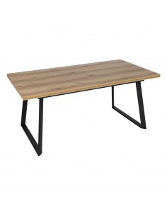 Mesa extensible BRONX 170(230)x90, melamina nogal y metal...