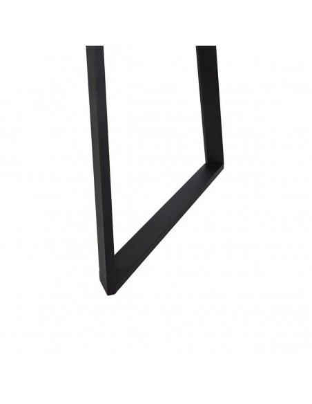 Mesa extensible BRONX 170(230)x90, melamina nogal y metal negro con apertura central