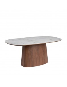 Mesa de jantar SIANA 180x90 com tampo em porcelânico...